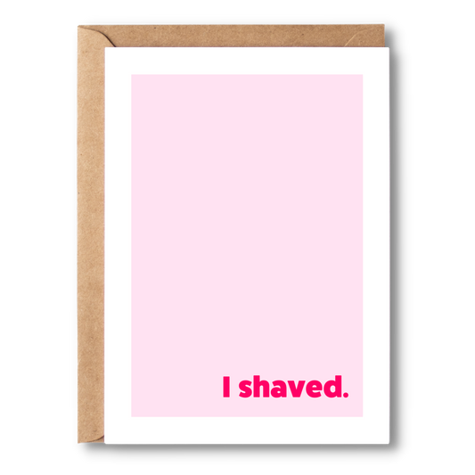 I Shaved | Couples Card