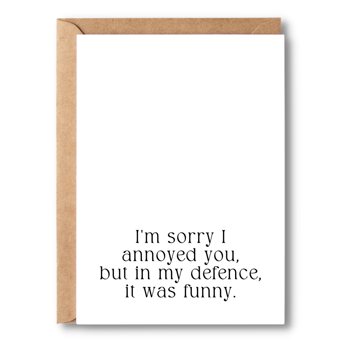 I'm Sorry I Annoyed You | Apology Cards