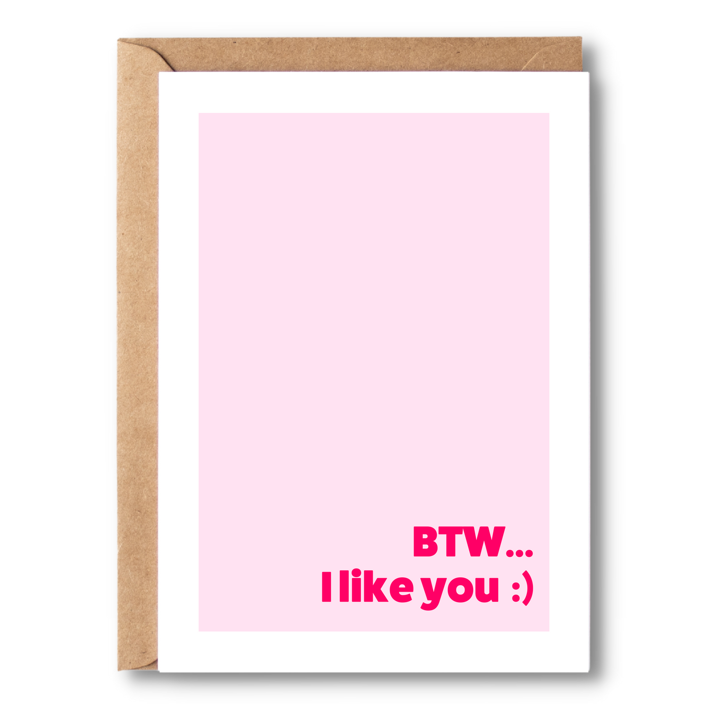 BTW... I Like You | Couples Card